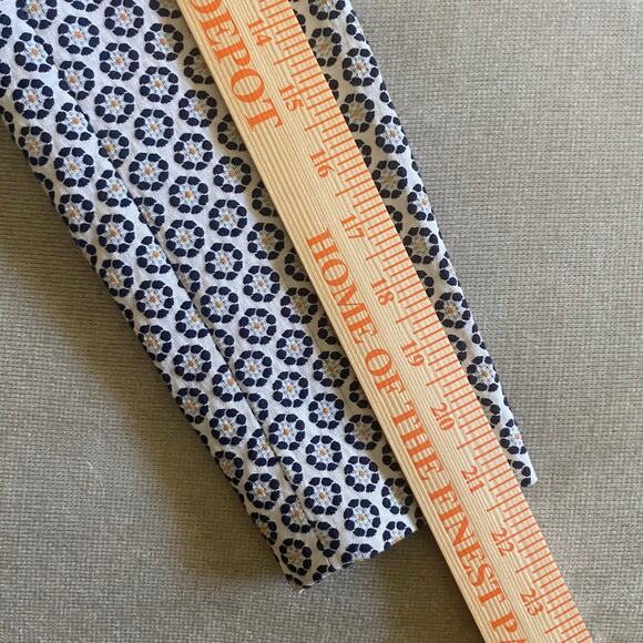 Brooks Brothers Petite Floral Jacquard Cropped Jacket Blazer Blue White SZ 4 - Picture 9 of 12